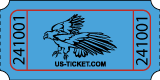 Standard Eagle Roll Ticket Blue