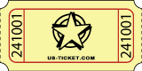 Standard Star Roll Ticket Yellow