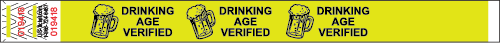 Drinking Age Verified Tyvek Wristband