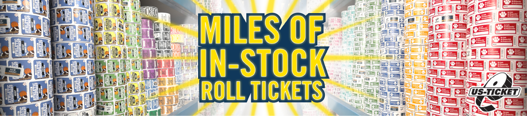 stock roll ticket banner